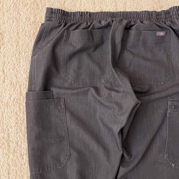 Figs Womens Small Yola Skinny Scrub Drawstring Scrubs Technical Gray Teal Cords - Picture 10 of 14